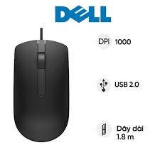 Chuột Có Dây Dell MS116 Đen