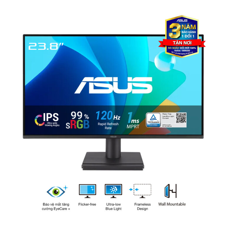 Màn Hình ASUS VA249HG (23.8 inch – IPS – FHD – 120Hz – 1ms)