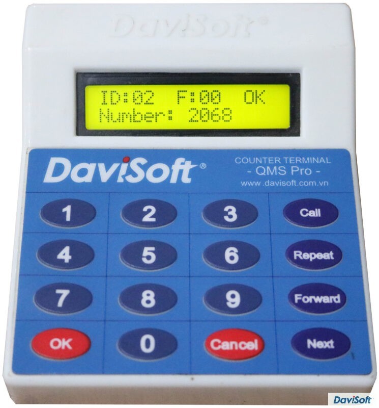 다비소프트 DAVISOFT QMS Pro 순번대기기 창구 컨트롤러