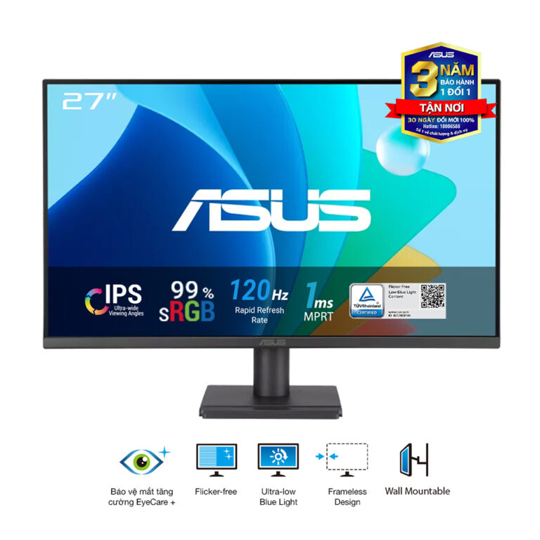 Màn Hình ASUS VA279HG (27 inch – IPS – FHD – 120Hz – 1ms)